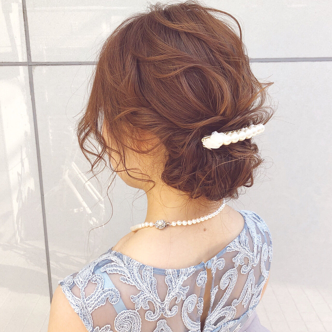 髪型 ロング シニヨン