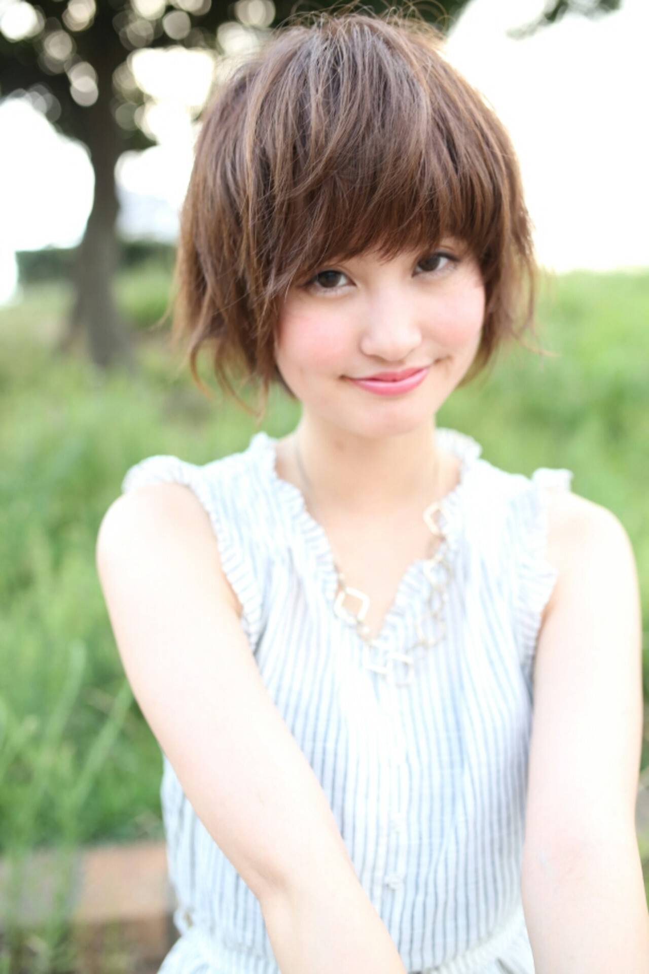 髪型 ボブ 卵型