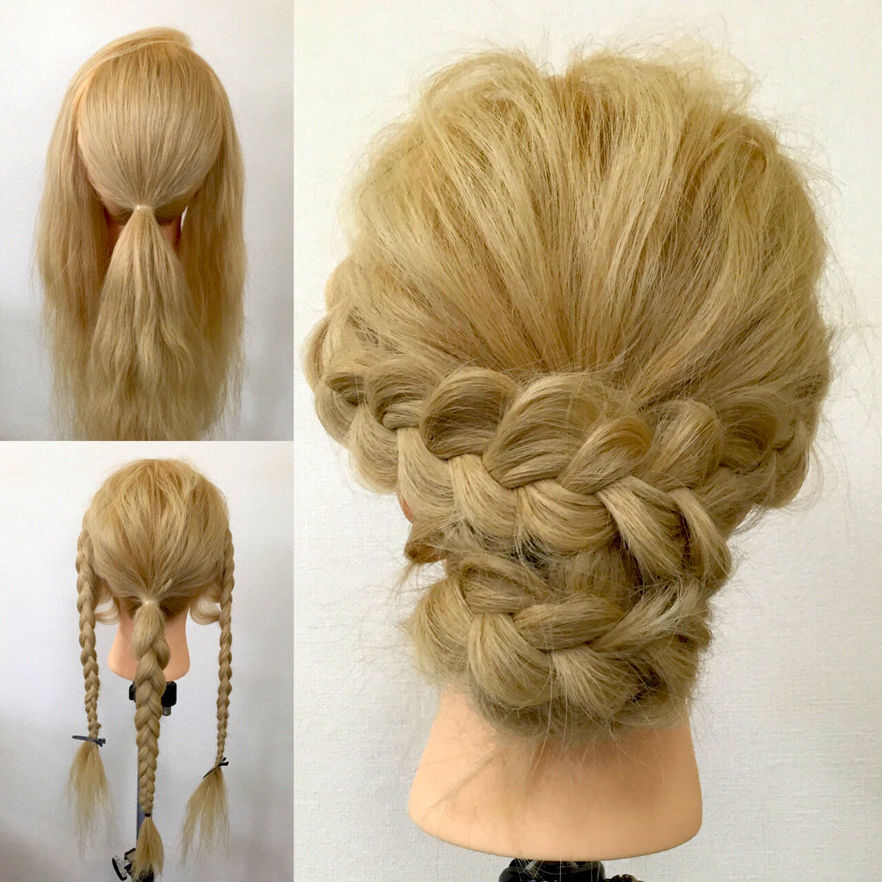 髪型 ショート 編み込み