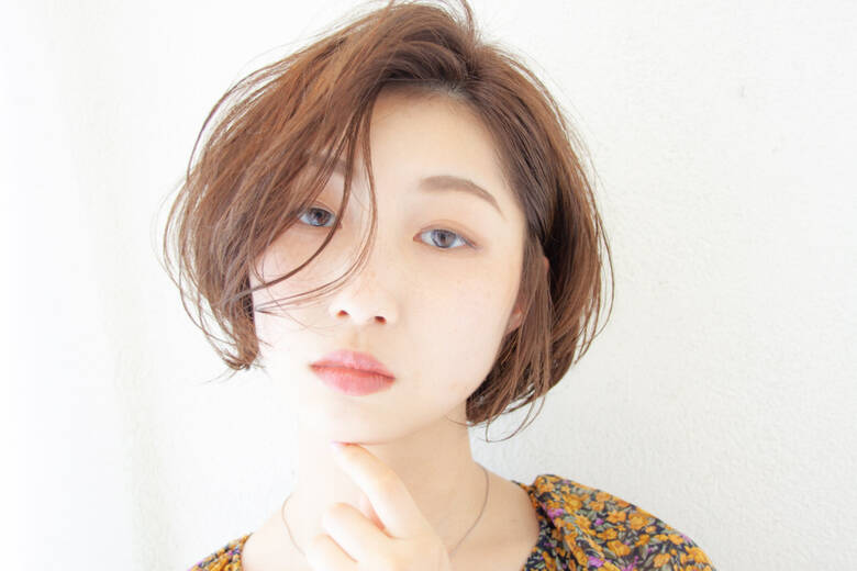 ショートボブ メイク ヘアカラー 髪質改善 Salon De Belle 長岡 大偉 Hair