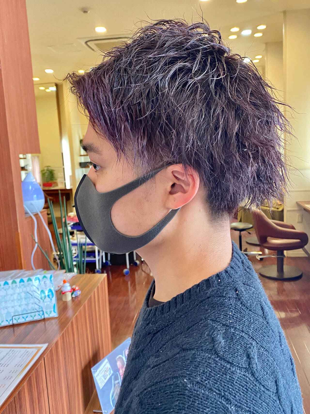 スパイラルパーマ 韓国ヘア メンズパーマ ショート クリッパー ループ 山本滉平 6458 Hair