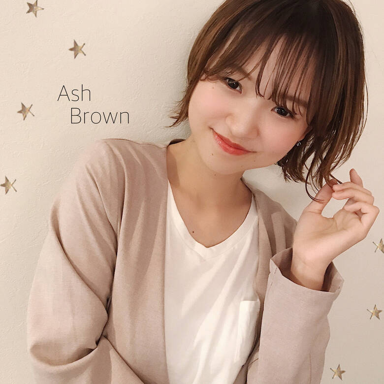 ナチュラル ハイライト ショートボブ ボブ Salon Akira 市川千夏 札幌 Hair