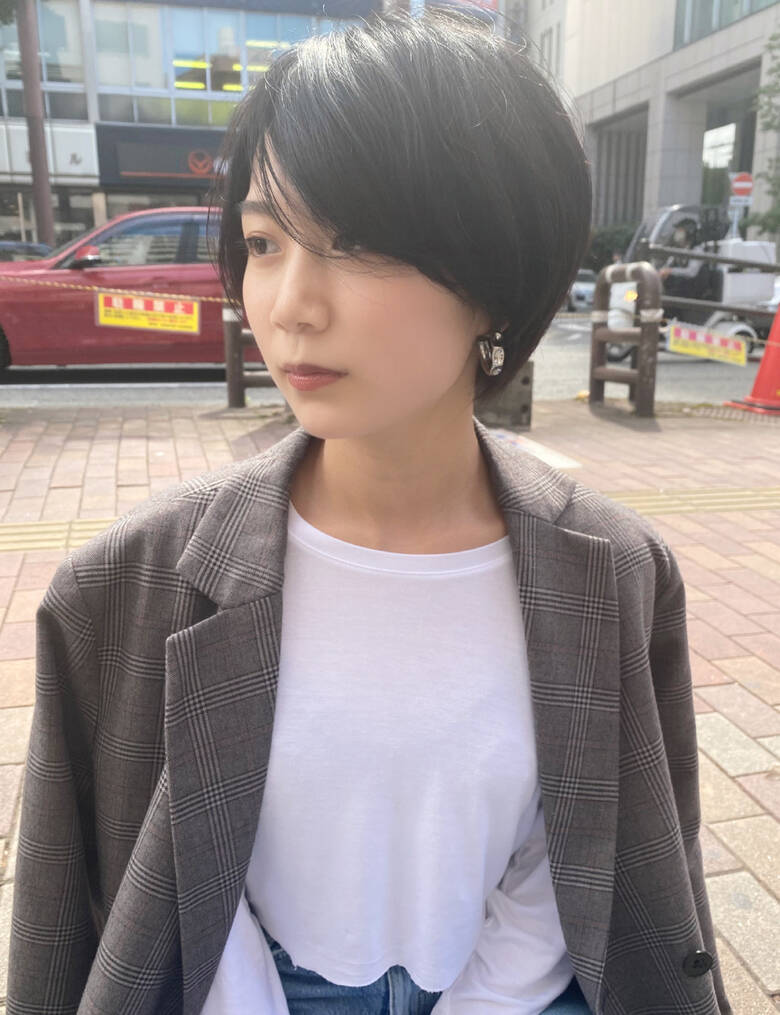 ナチュラル ショートヘア 伸ばしかけ 色気 Vida Creative Hair Salon 山崎雄太 Hair