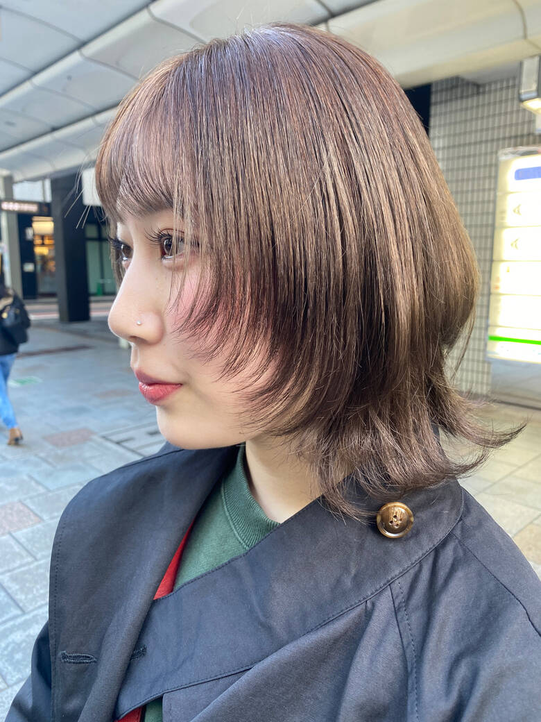 ウルフカット ウルフ ミディアム ウルフ女子 Snob 元橋啓太 6790 Hair
