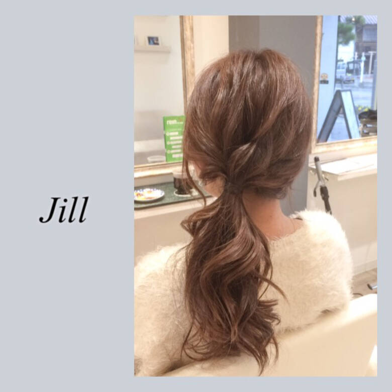 ショート 大人かわいい 簡単ヘアアレンジ ローポニーテール Hair Design Jill 花房 佑典 Jill Hair