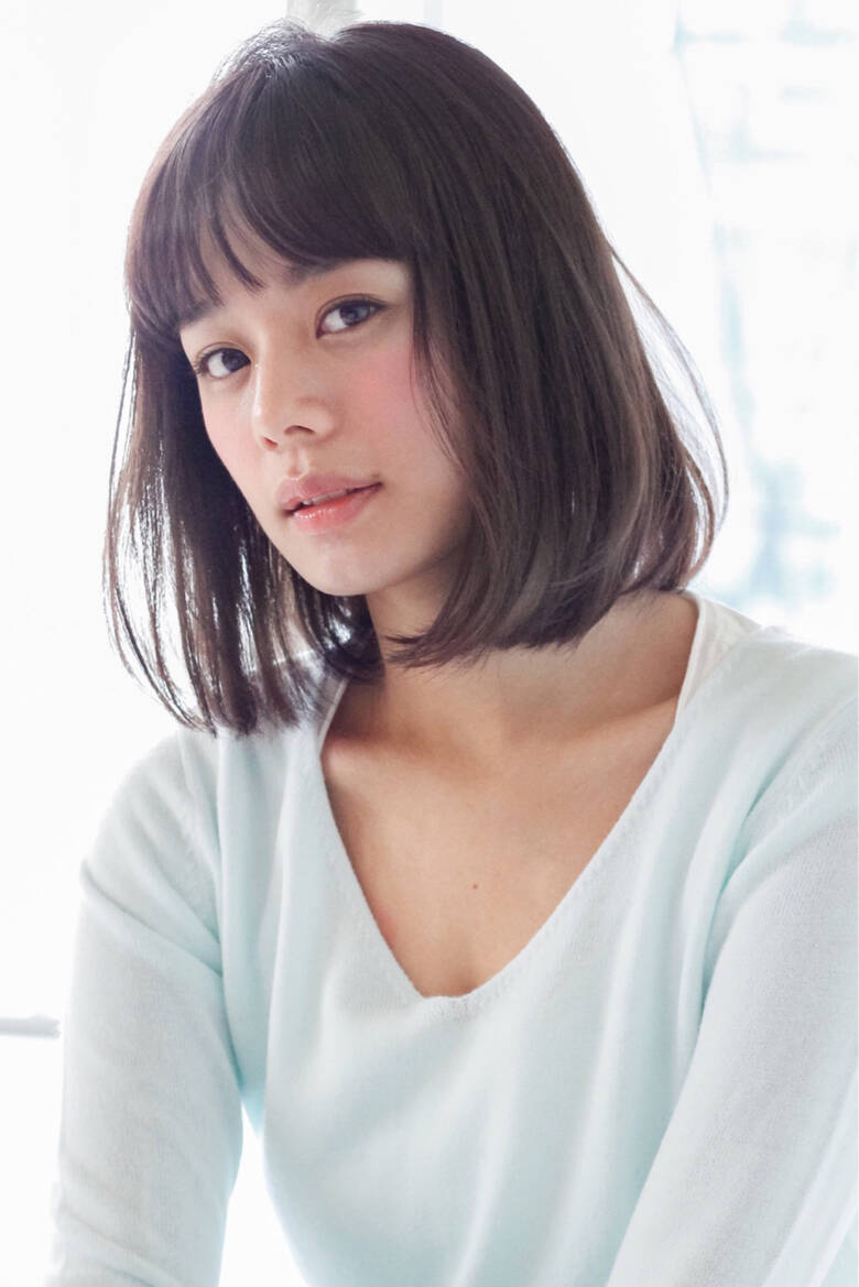 ロブ ナチュラル ピンクアッシュ 前髪あり Lora Garden Lora Garden 細田真吾 2078 Hair