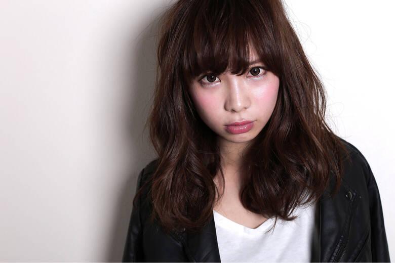 暗髪 黒髪 パーマ セミロング Scene Est 奥山 翔太 Scene Est 11 Hair