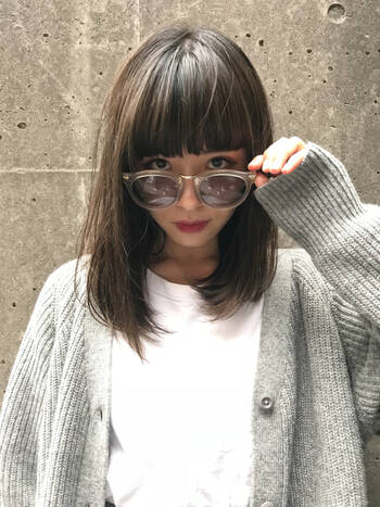 ぱっつん前髪で憧れの芸能人似ヘアスタイル Hair