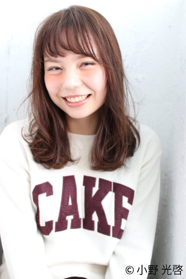 シースルーバング 前髪あり ガーリー ストリート Lufeli ルフェリ 仙台 小野 光啓 Hair