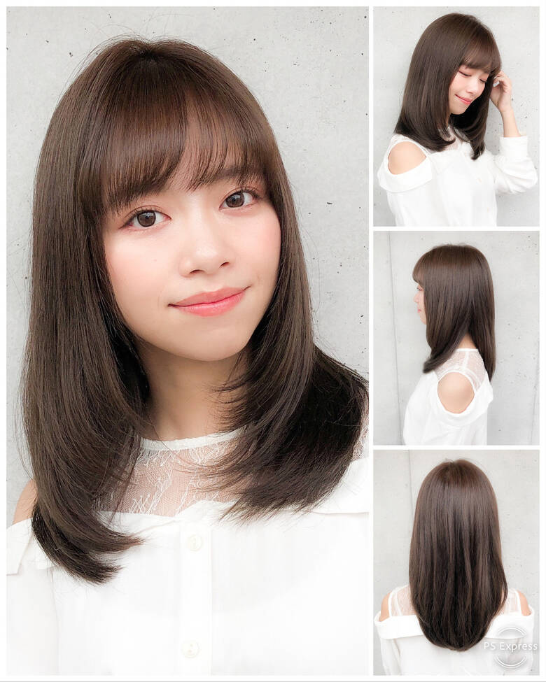 大人可愛い セミロング ストレート デート Agnos青山 艶髪マスター 上遠野裕樹 カトオノヒロキ Hair