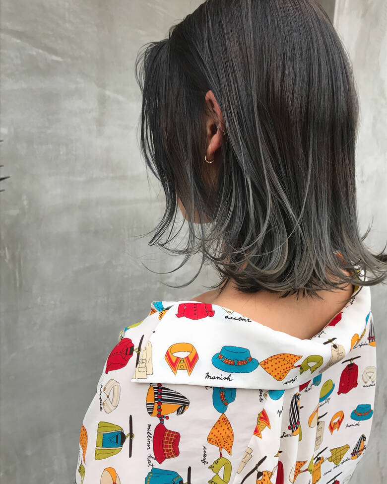 グレージュ モード ミディアム アッシュグラデーション Solas 漁野 陽介 Hair グレージュ モード ミディアム アッシュグラデーション Solas 漁野 陽介 Hair