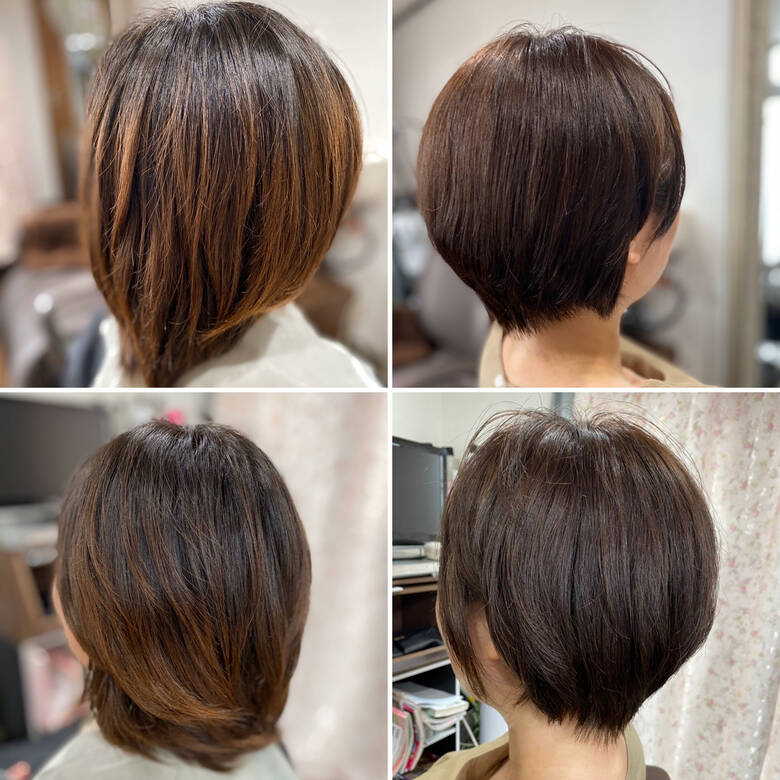 ベリーショート ガーリー ミニボブ ショート Aime 薄毛改善師エイ Hair