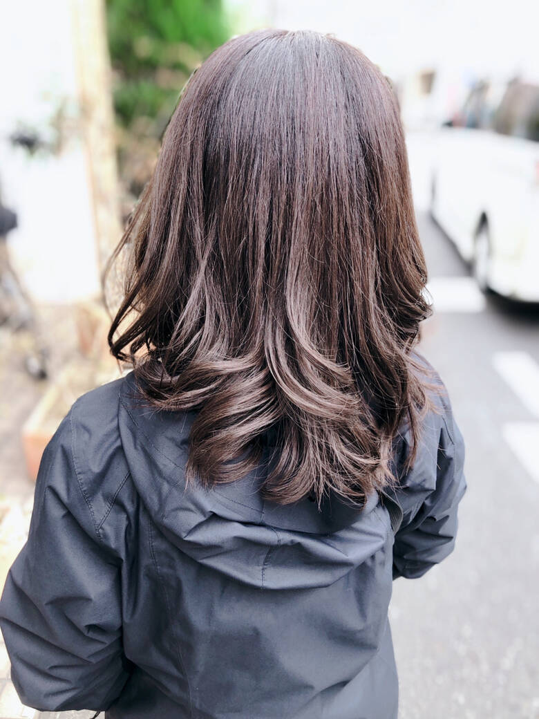 ナチュラル ロング ブリーチなし グラデーション Gree Hair Produce Shinpez Hair