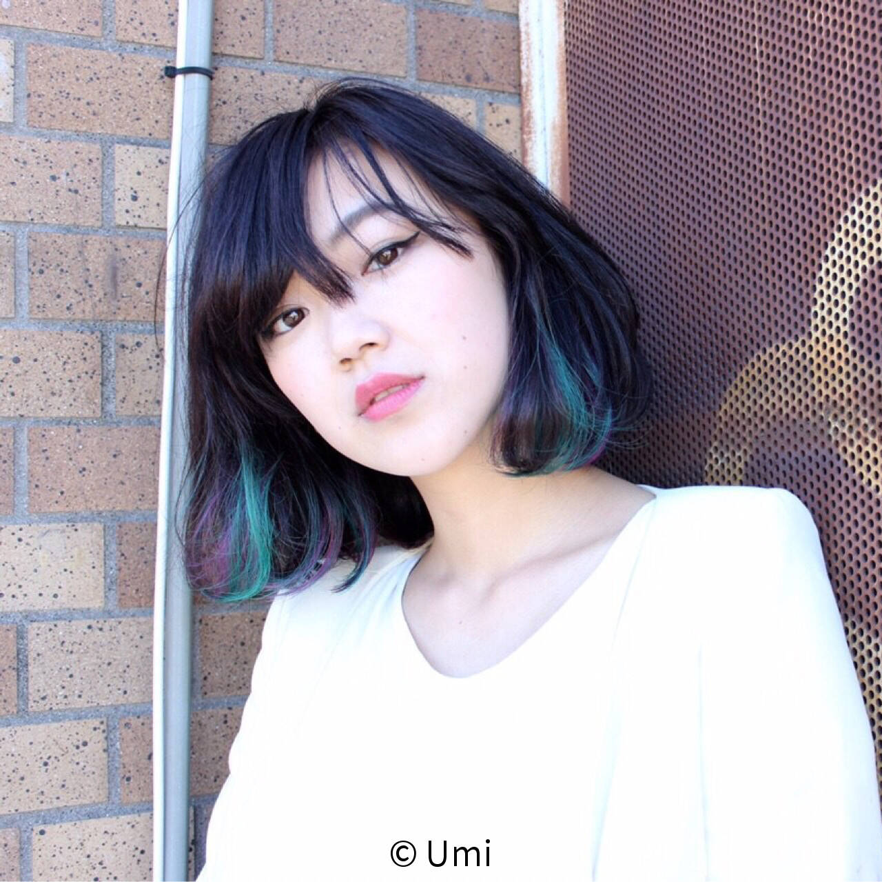 黒髪 ボブ フェミニン ゆるふわ Umi Hair