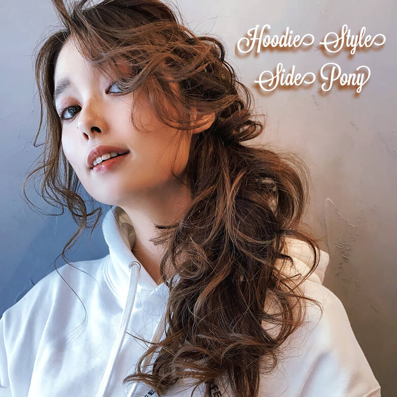 デートヘア ヘアアレンジ ロング ポニーテールアレンジ Heel Sengawa 美顔盛師kei 6184 Hair