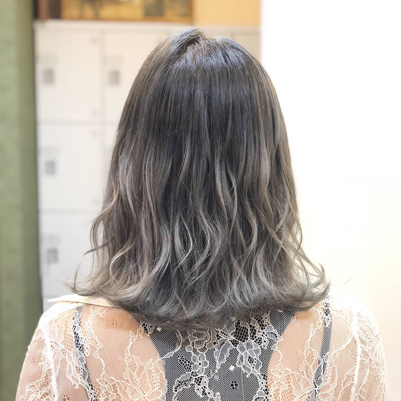 ミディアム 透明感 ブリーチ 外国人風 美容室 Michi 富田店 店長 古作 蓮 Hair