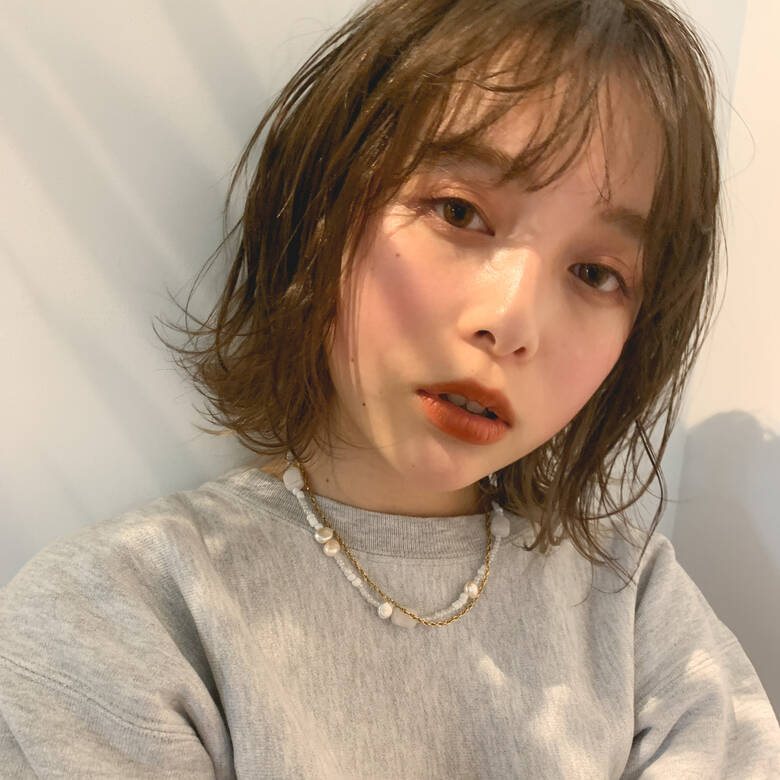 ストリート ボブ 切りっぱなしボブ 透明感カラー Kyli 塚本 夏帆 Hair ストリート ボブ 切りっぱなしボブ 透明感カラー Kyli 塚本 夏帆 Hair
