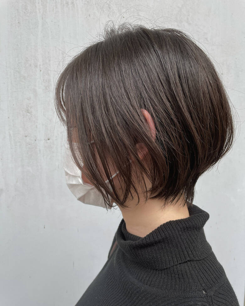 小顔ショート 大人ショート ナチュラル ショートボブ Agu Hair Cardinal 片町店 Mino Takahiro Hair