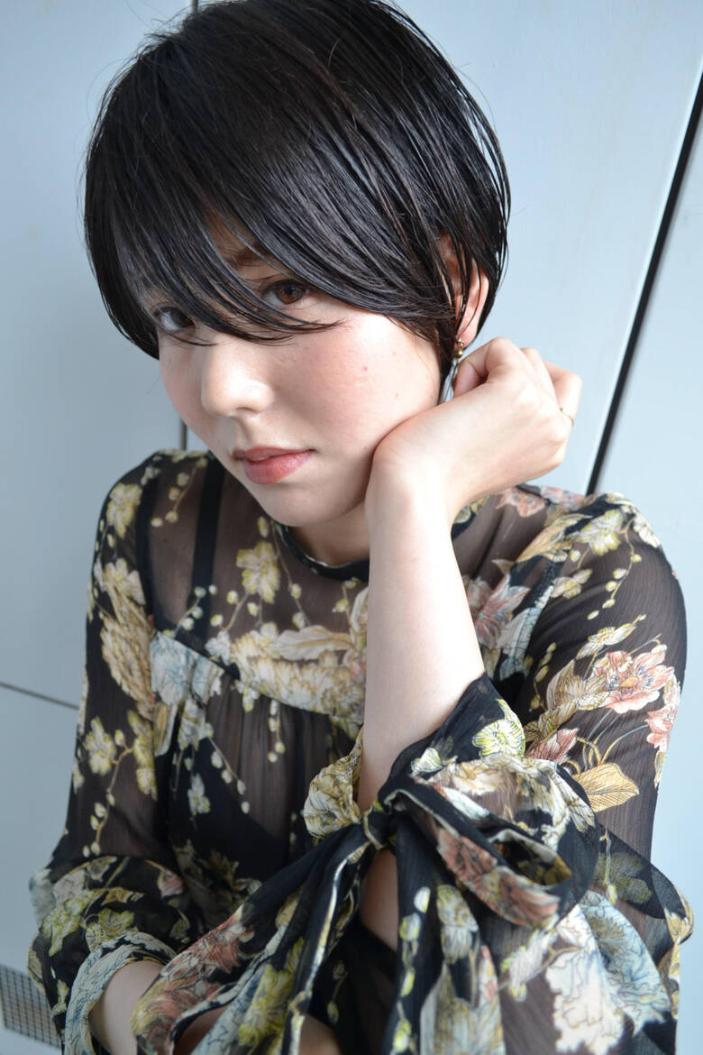 ナチュラル ベリーショート シースルーバング ショートボブ Nude ツヤマトモハル Hair
