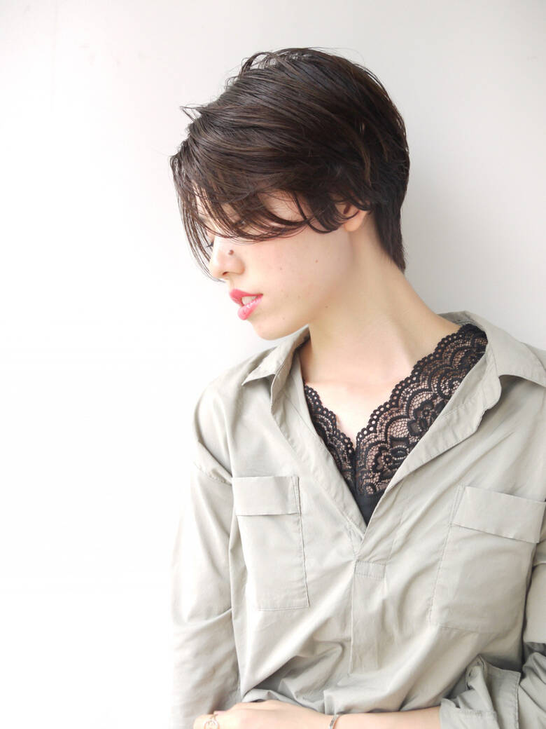 ナチュラル 黒髪 センターパート ボブ モリオフロムロンドン 原宿本店 千葉正幸 モリオフロムロンドン Hair