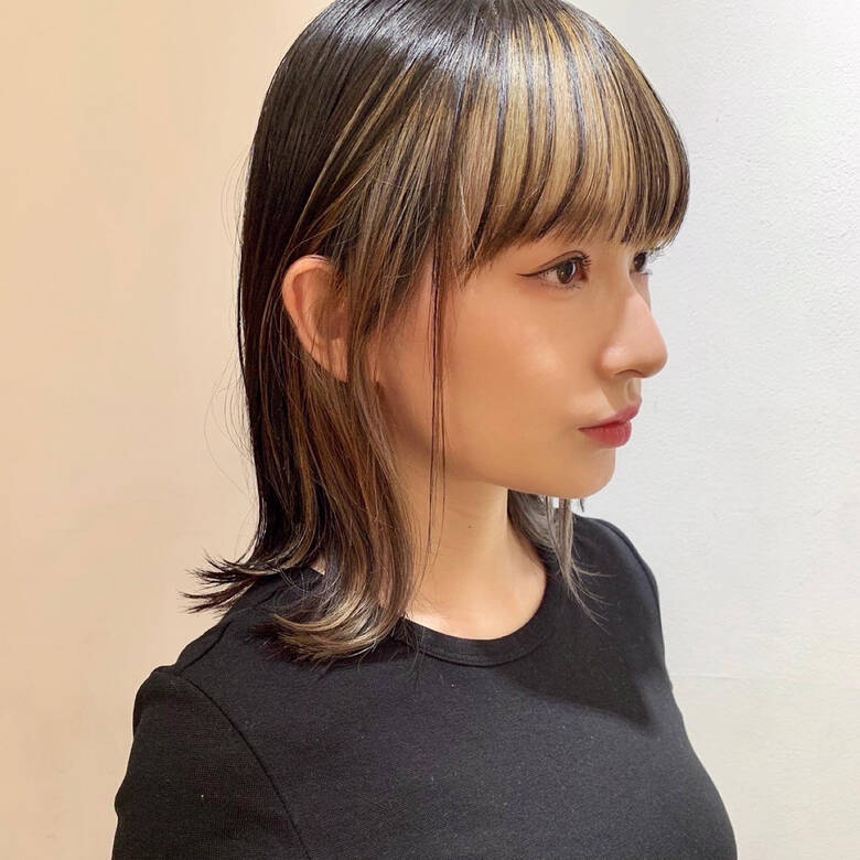 モード ハイトーンカラー 外ハネ インナーカラー Roamer Omotesando 小椋聡太 Hair