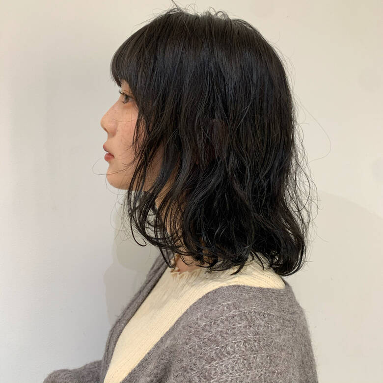 フェミニン デジタルパーマ ロブ ミディアム Roamer Omotesando 小椋聡太 5342 Hair