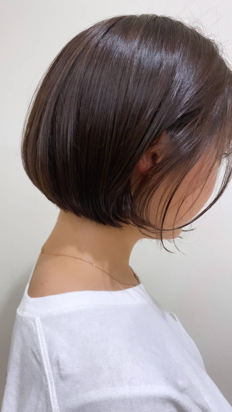シルバーグレージュ まとまるボブ ナチュラル 透け感ヘア Moriofromlondon Omiya かんべあやか Hair