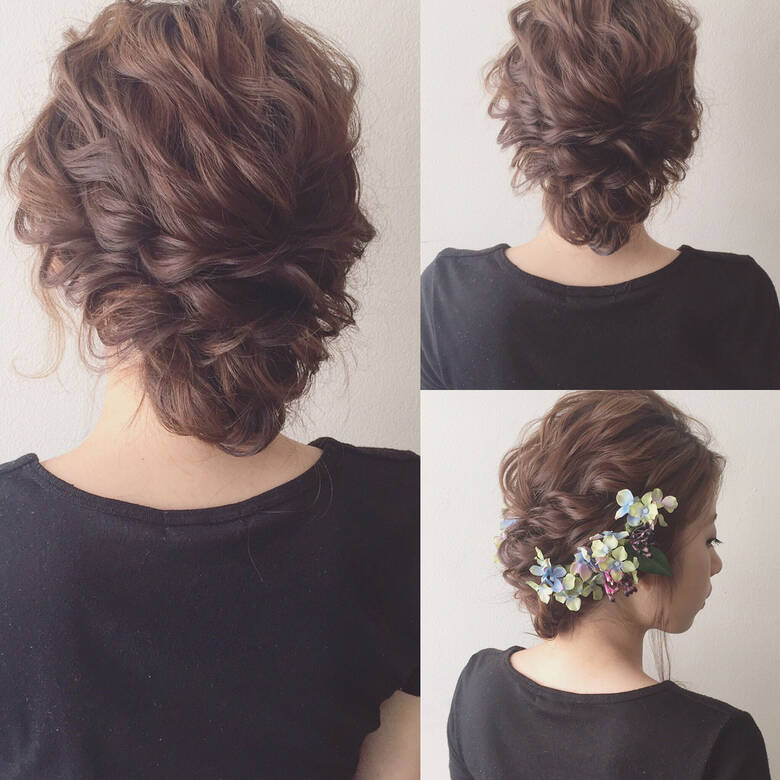 大人かわいい 夏 ミディアム 簡単ヘアアレンジ Bottoms Kaneko Mayumi Hair