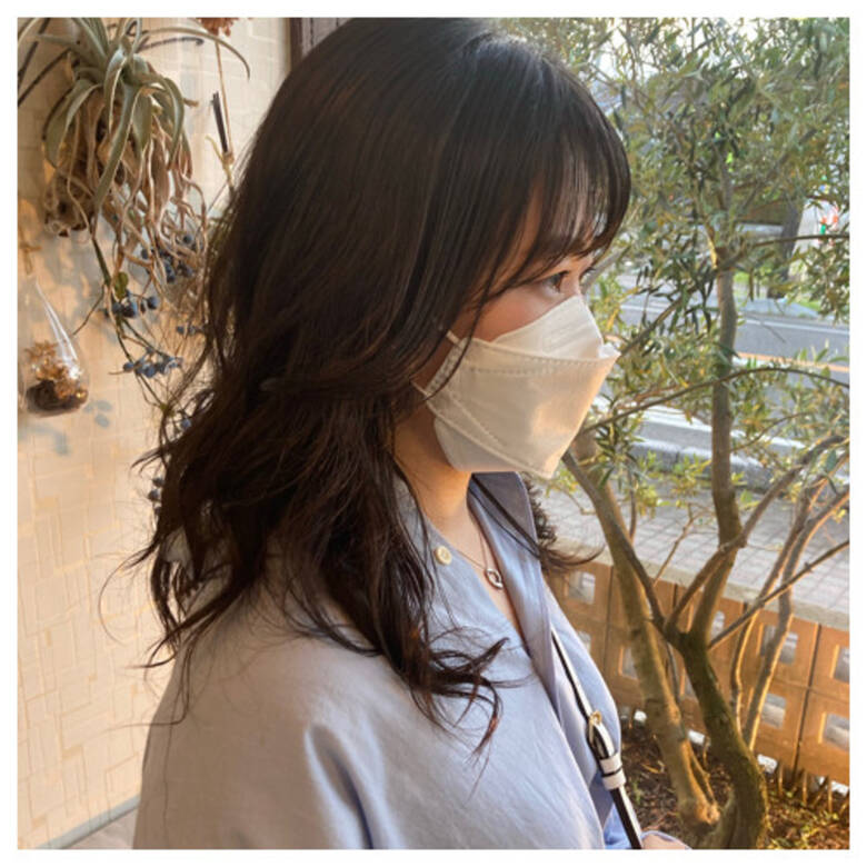 ヨシンモリ セミロング パーマ 韓国ヘア Glamash 竹下卓成 Glamash Hair