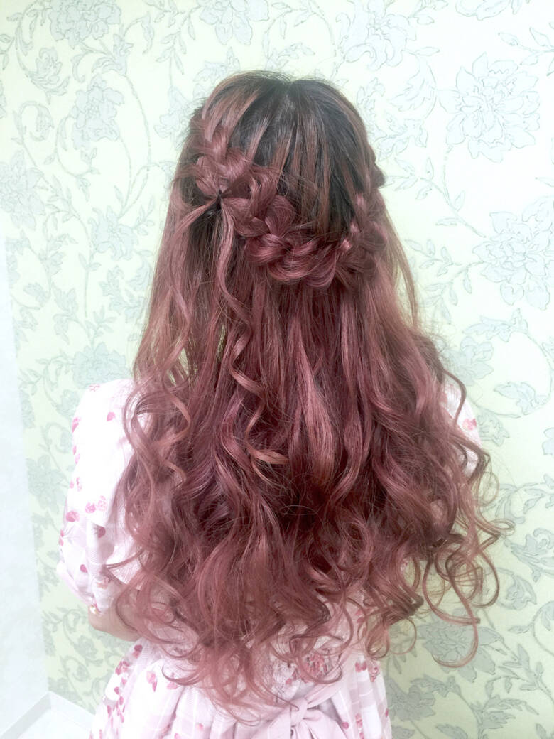 ゆるふわ ハーフアップ ロング ヘアアレンジ ルーミエ Roumier Ikumi Hair