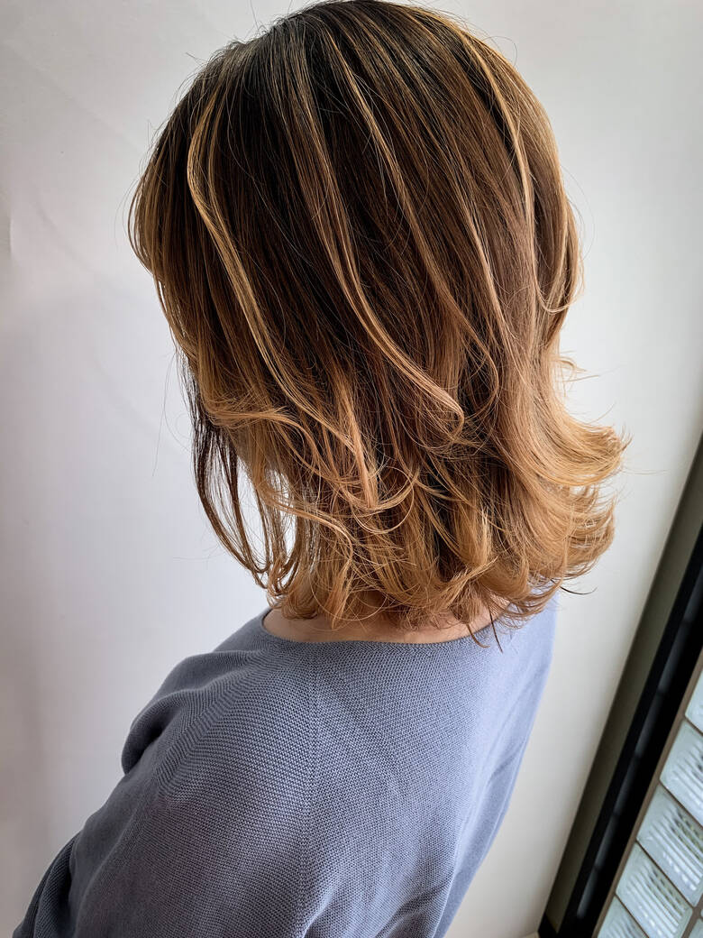 ミディアム デザイン ヘアアレンジ バレイヤージュ 株式会社 L 川崎雄三 Hair