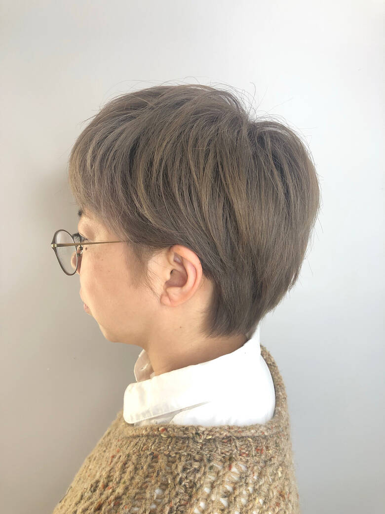 ミルクティーベージュ ベリーショート ショートヘア ショート Alan Smithee 吉祥寺 内藤 光哉 Hair