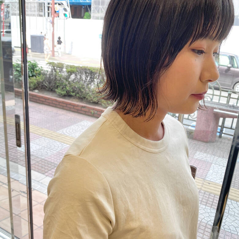 ナチュラル ミニボブ N オイル ハイライト Moriofromlondon Omiya かんべあやか Hair