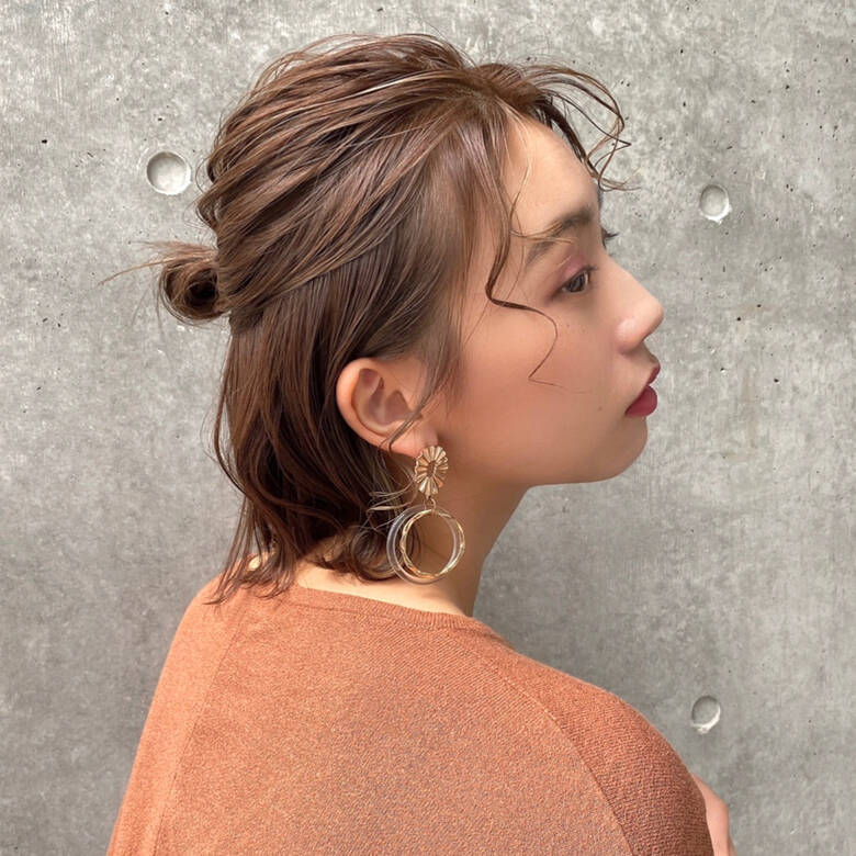 フェミニン ショートアレンジ 簡単ヘアアレンジ ショート Youres Hair 髪質改善トリートメント ヘッドスパ 恵比寿本店 ユアーズ ヘア 大人かわいいショート ミディアム 大森春奈 Hair