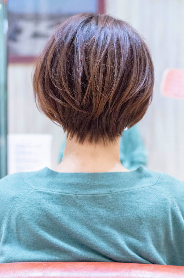 ショートボブ フェミニン ショートヘア くびれボブ トライベッカ浦和店 荒巻 充 Hair