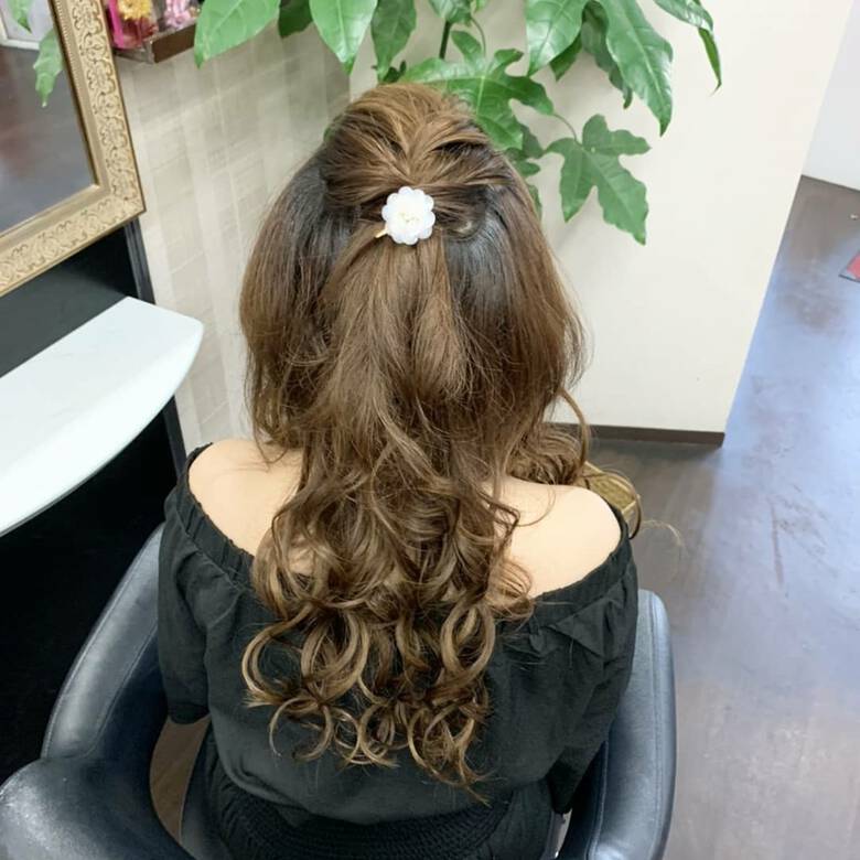 ナチュラル ヘアアレンジ ロング 簡単ヘアアレンジ リンクス美容室 Rumilinks美容室 Hair
