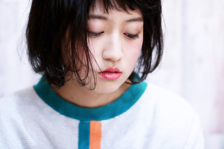 黒髪 ショートバング ボブヘアー ストリート Atelier Neru Jun Hair 黒髪 ショートバング ボブヘアー ストリート Atelier Neru Jun Hair