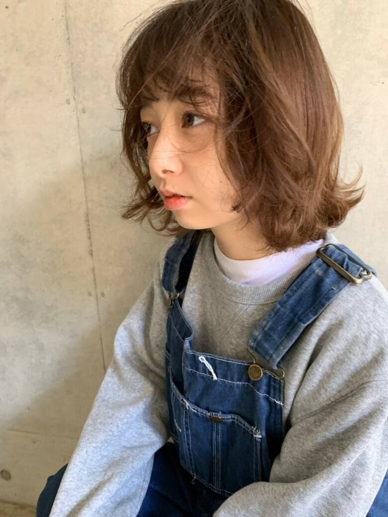 こなれ感 ゆるナチュラル ミディアム 外国人風カラー 伊藤美羽 Hair