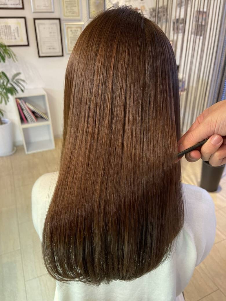 ロング ナチュラル 名古屋市守山区 縮毛矯正 頭皮と髪の病院メディカルサロン ルーミールーム 頭皮と髪の病院 ルーミールーム Hair