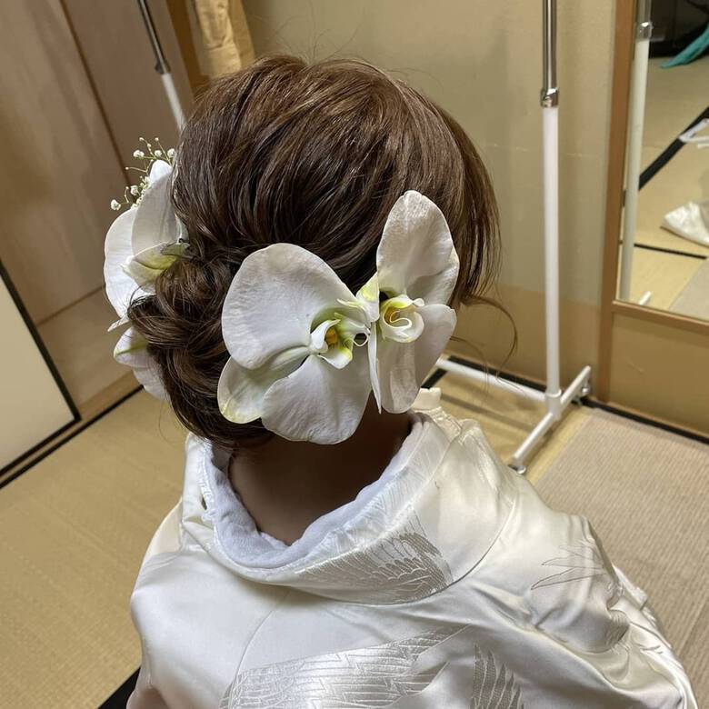 ヘアアレンジ 和装ヘア エレガント 和装髪型 リンクス美容室 Rumilinks美容室 6301 Hair