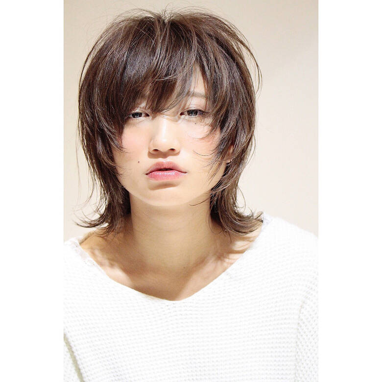 ミディアム ナチュラルウルフ ニュアンスウルフ ウルフ女子 Boa Sorte 関 Hair