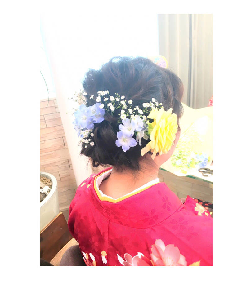 袴 ボブ ナチュラル 編み込み Old Chiho Hair 袴 ボブ ナチュラル 編み込み Old Chiho Hair