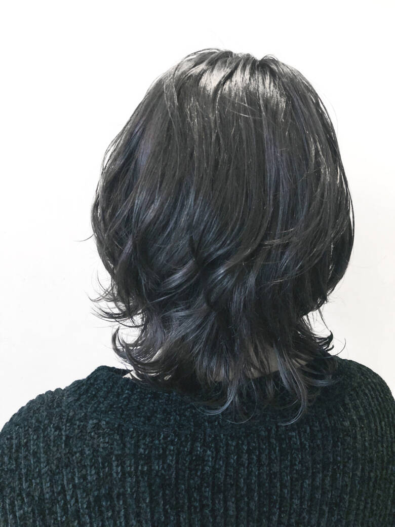 パーマ ミディアム 外国人風カラー 透明感 Mode K S 尼崎店 ニシダ ヒカリ Hair