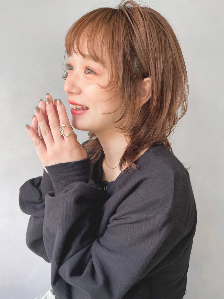 ストリート レイヤーボブ ボブ ミルクティーベージュ Kyli 塚本 夏帆 Hair ストリート レイヤーボブ ボブ ミルクティーベージュ Kyli 塚本 夏帆 Hair