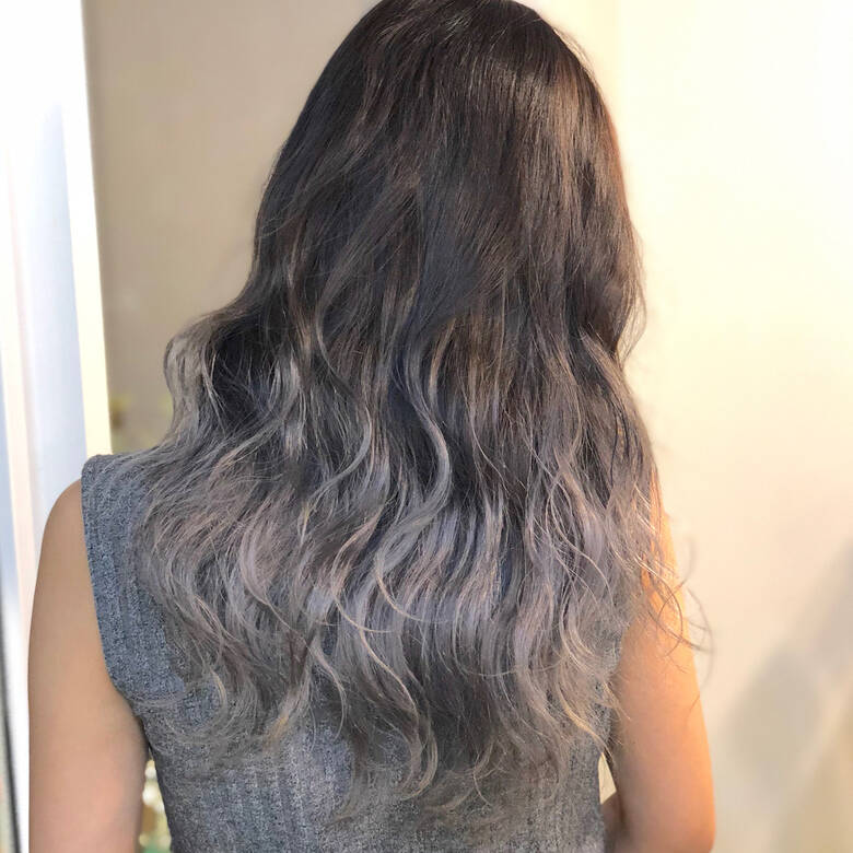 セミロング ホワイトシルバー シルバーグレイ シルバーグレー Agu Hair Any 埴岡 祐二 Hair