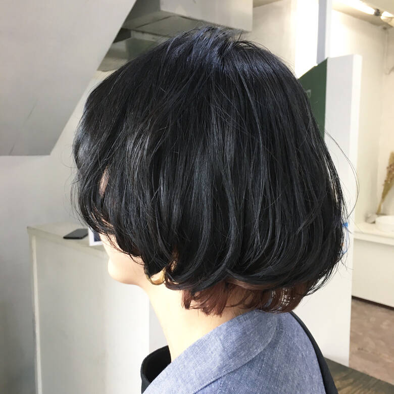 ボブ ショート モード インナーカラー Hair Make Design Paf Kazue 3590 Hair