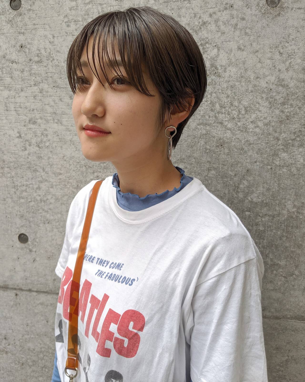 髪型 ボブ センターパート