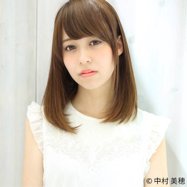 縮毛矯正 艶髪 パーマ ミディアム K Two Kyoto 中村 美穂 Hair