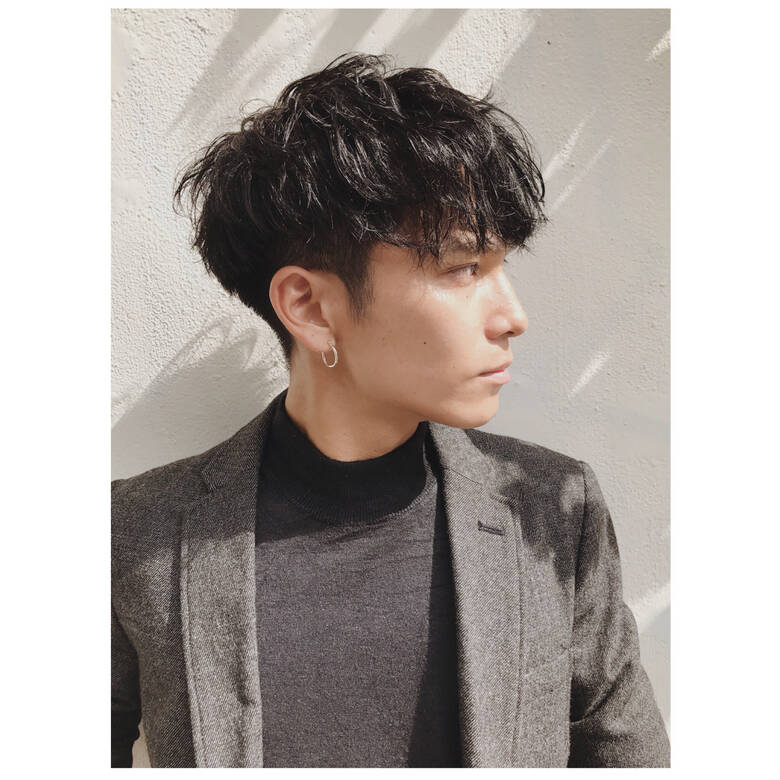 ボーイッシュ メンズ ショート パーマ Olta Tomoya Fujiwara Hair