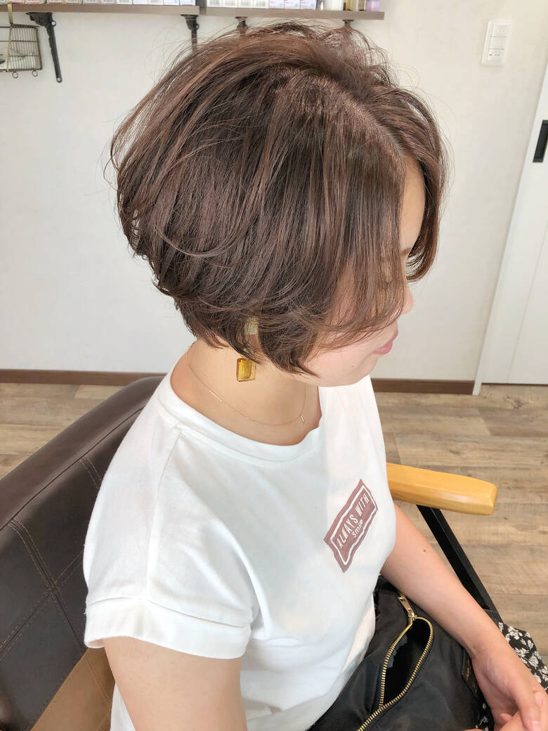ベリーショート ショート 前下がりショート ガーリー Seamu サワ Hair